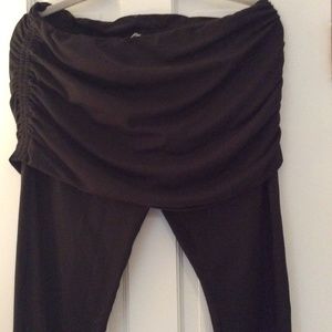 Prana skirted yoga pants black xl
